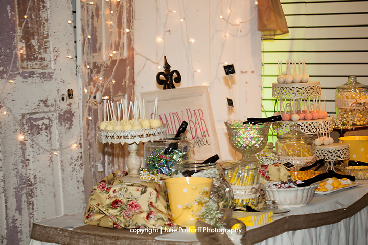 reception candy table